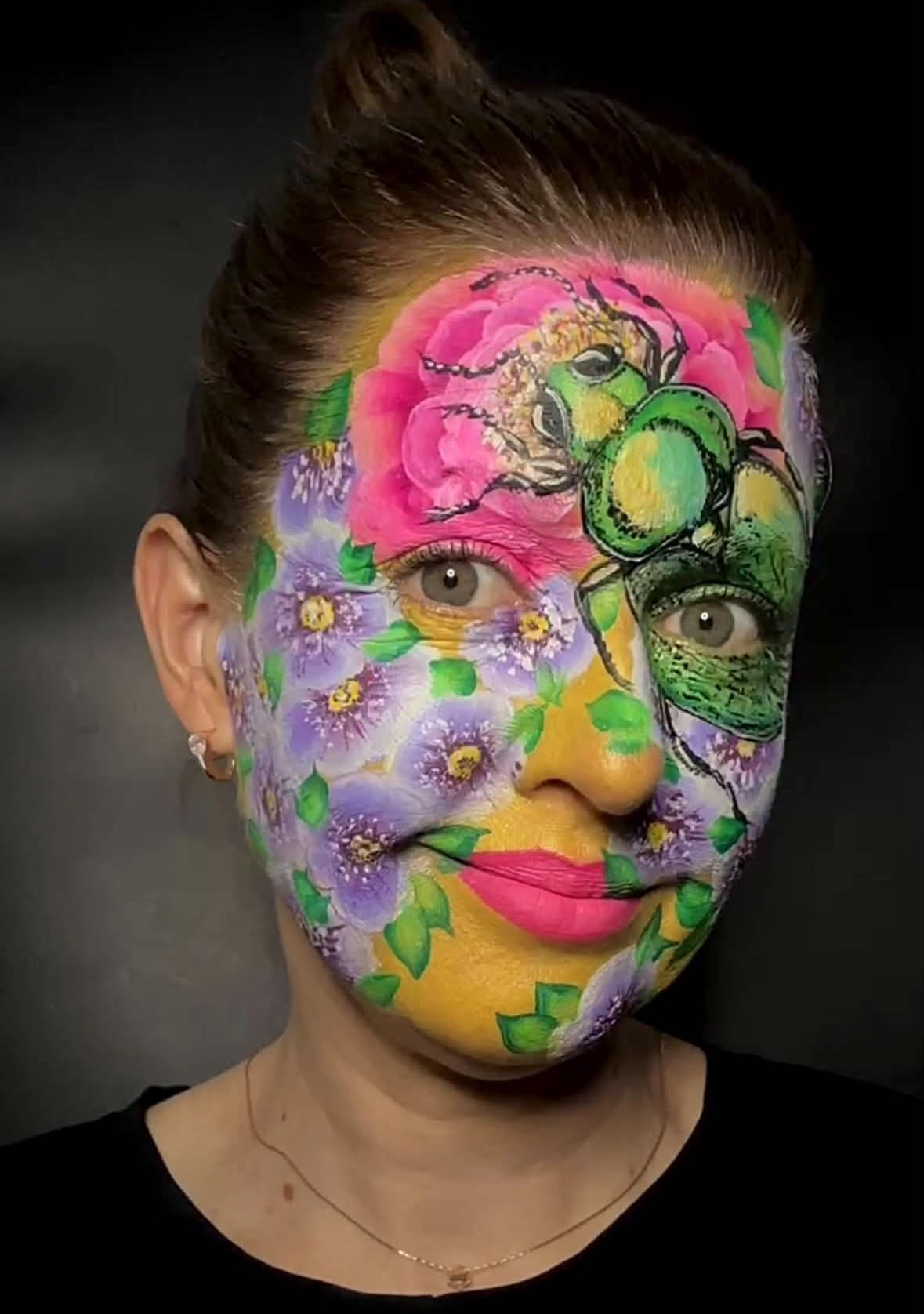 Les-Maquilleuses-Nadiia-Gavukchian-Facepainting-flowers