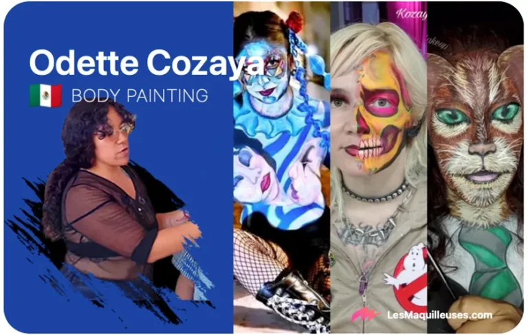 Odette Cozaya, artiste maquilleuse à Tultepec
